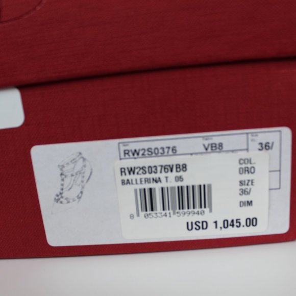 NEW VALENTINO GARAVANI Rockstud Ankle Strap Flats - Picture 10 of 13